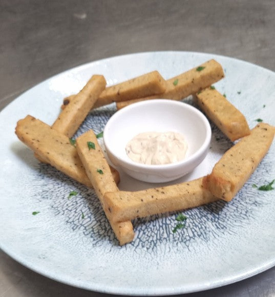 Frites de Panisse à la Truffe – suggestion de présentation à l’assiette