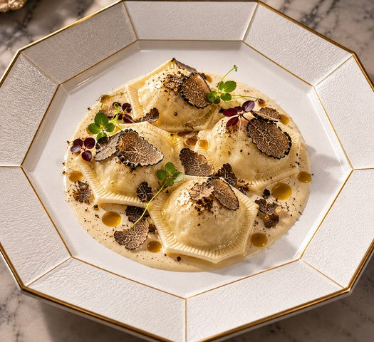 Ravioli à la Truffe – suggestion de présentation à l’assiette