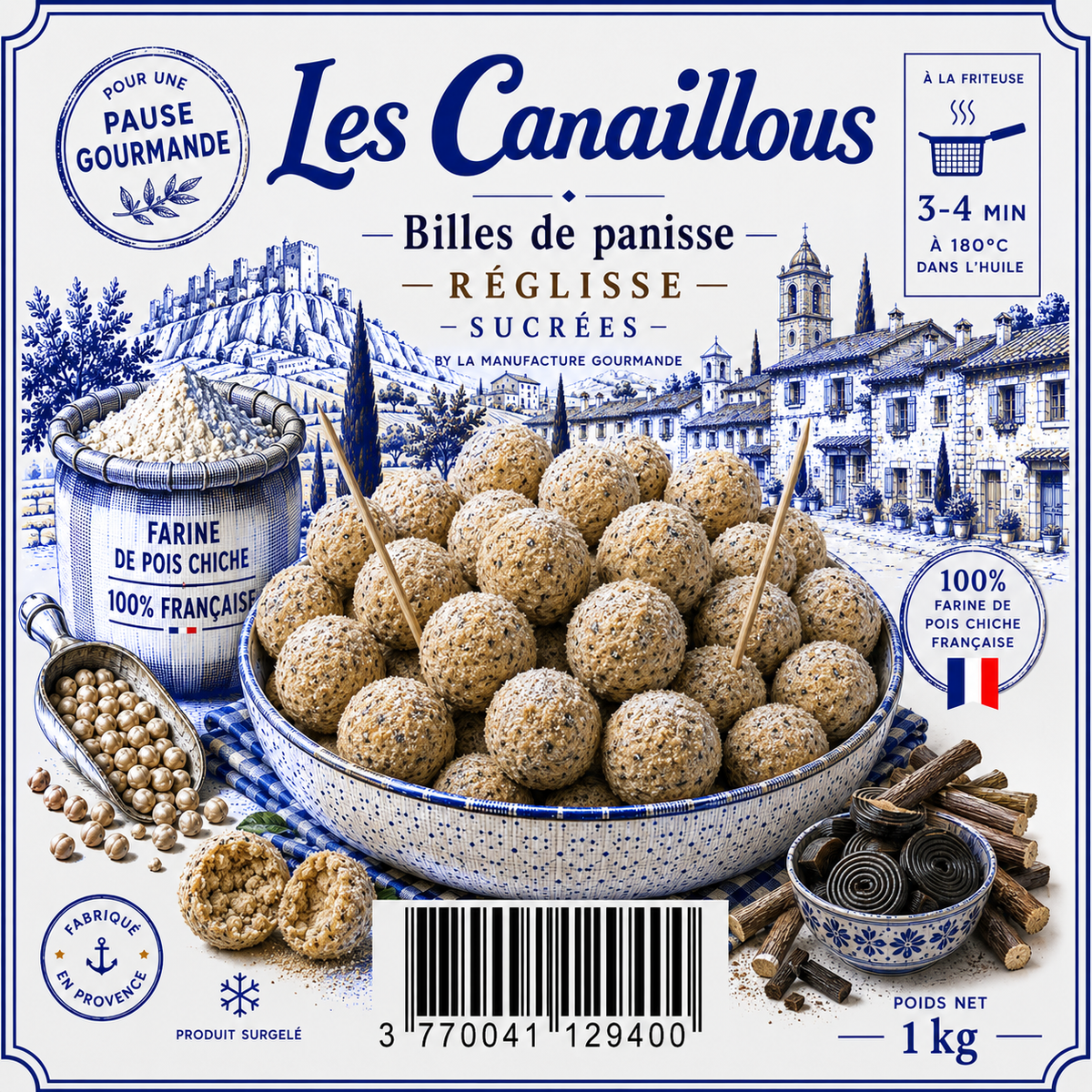 Billes de Panisse à la Réglisse