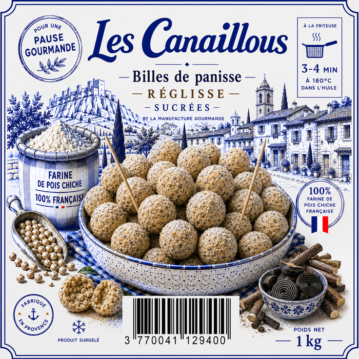 Billes de Panisse à la Réglisse