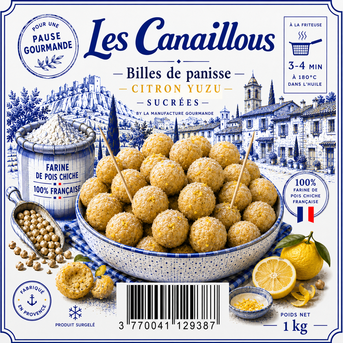 Billes de Panisse Citron Yuzu