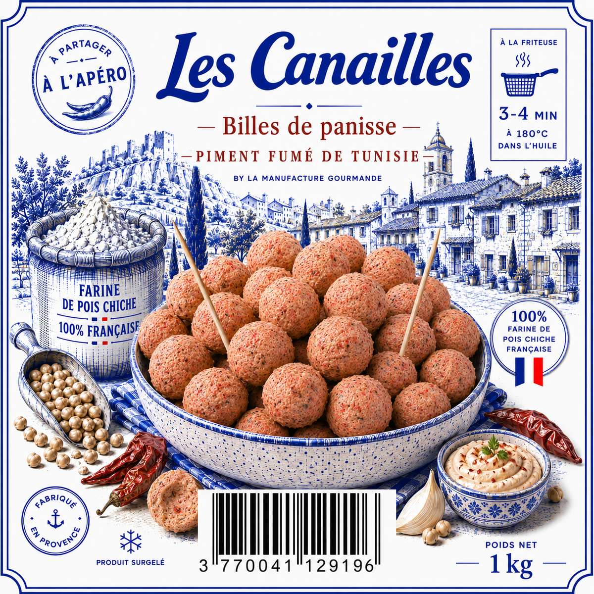 Billes de Panisse au Piment Fumé de Tunisie